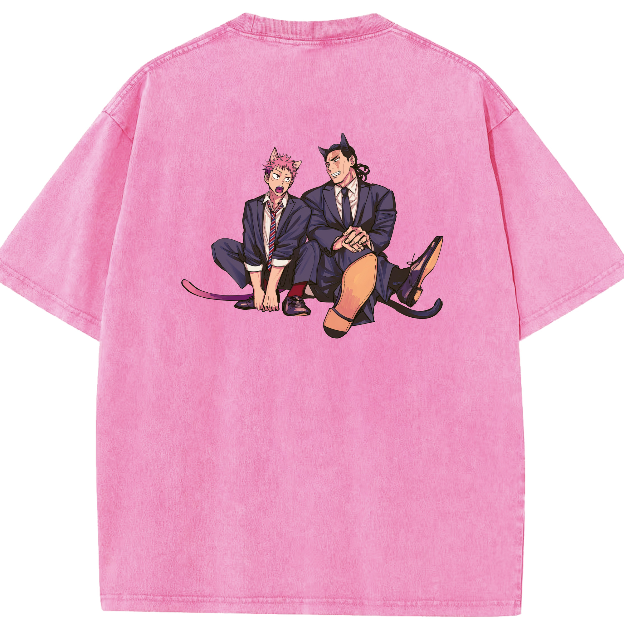 （画像用） 呪術廻戦 Jujutsu Kaisen 綿100% ヴィンテージ風 半袖Tシャツ（背面プリント）